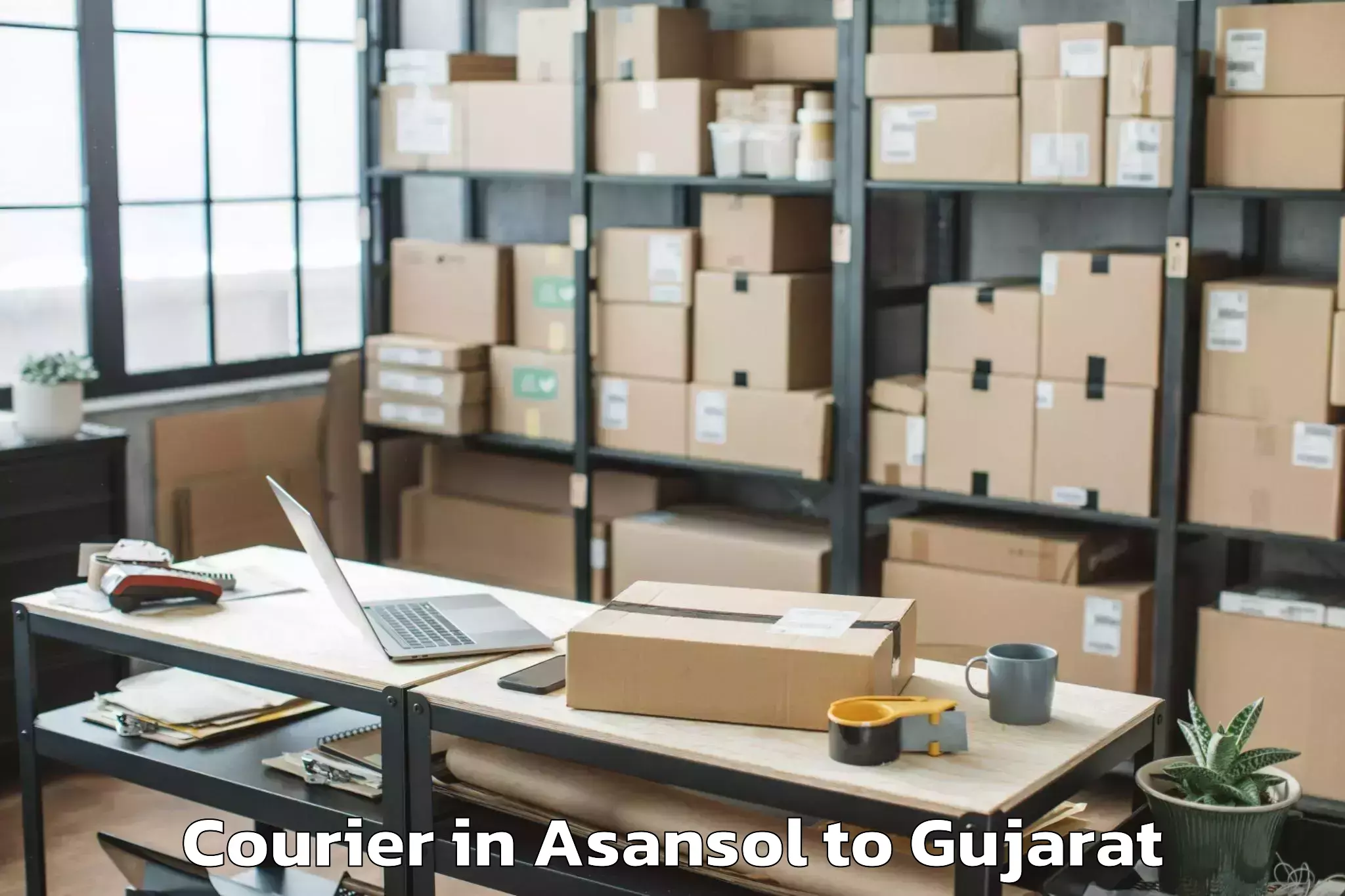 Get Asansol to Vyara Courier